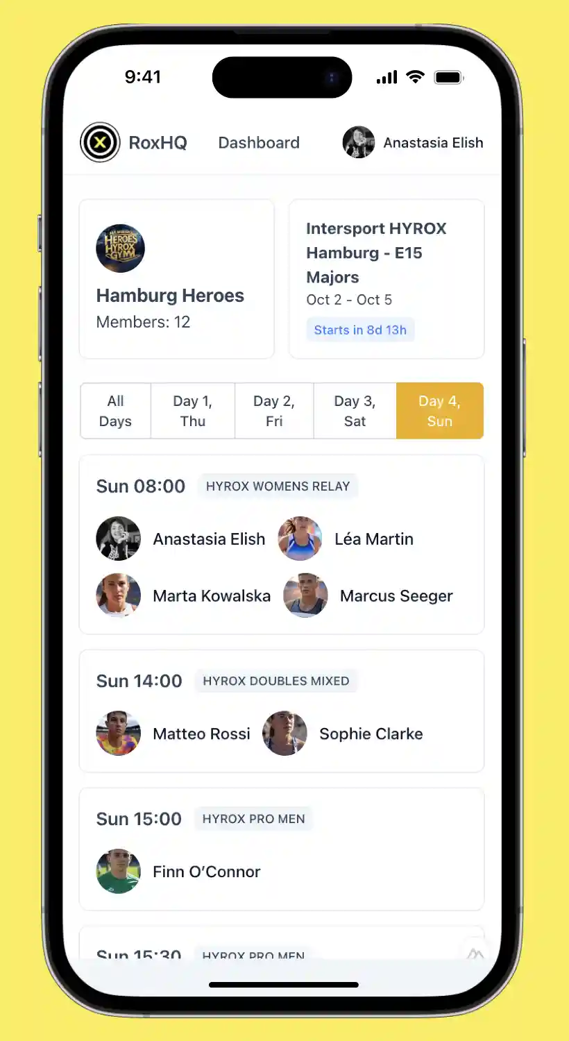 The Future of HYROX Planning Starts with RoxHQ